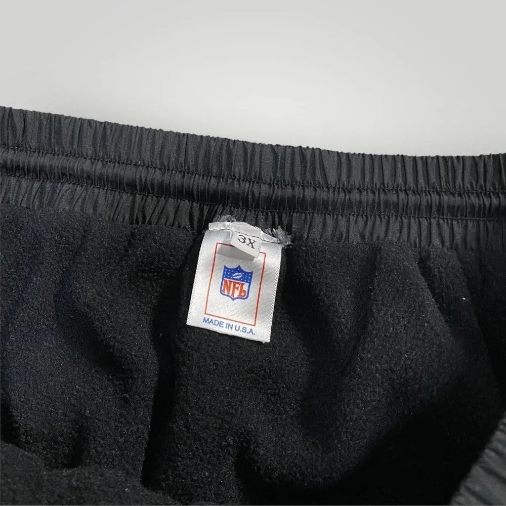 VTG Washington Redskins Pants Mens 3XL‎ Black NFL Football Fleece Lined Made USA